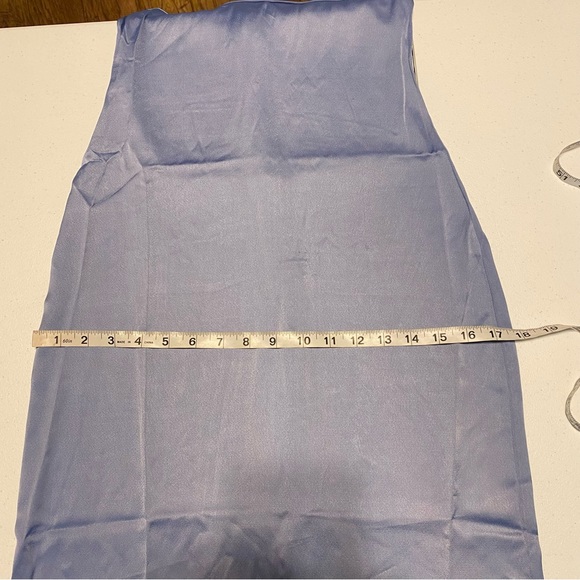 NEW WeWoreWhat Cowl Midi Dress Slate Blue Silk Size 00 XXS Who Wore What - Picture 8 of 10